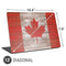 Canadian Flag Dark Wood Universal Laptop 13in (10.6 x 7.6in) Skin